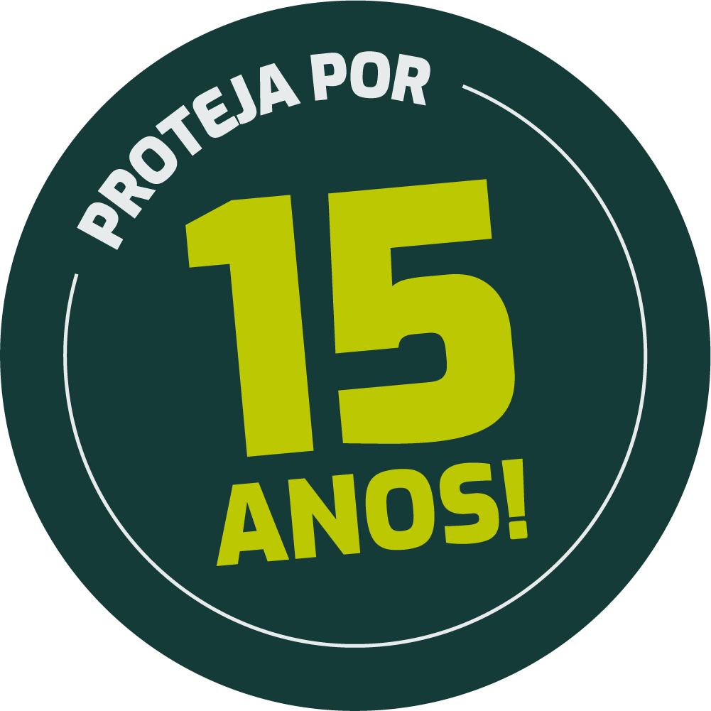 Selo de Proteção 15 anos Selo de Proteção 15 anos